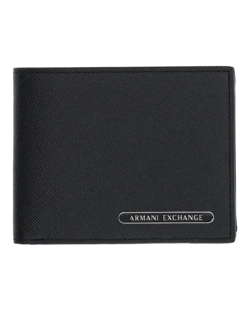 Armani Exchange logo-plaque wallet - Schwarz Schwarz