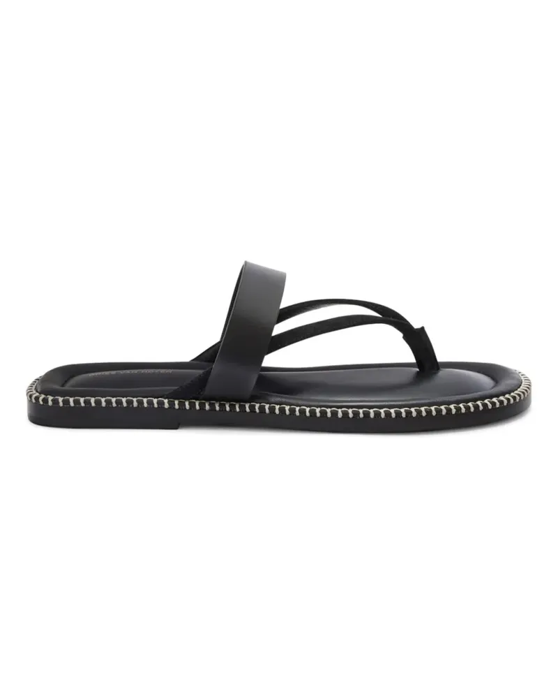 Dries van Noten Sandalen mit Ziernähten - Schwarz Schwarz