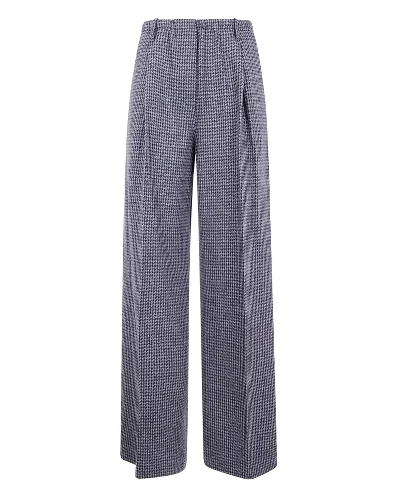 Liviana Conti Cropped-Hose mit Hahnentrittmuster - Grau Grau