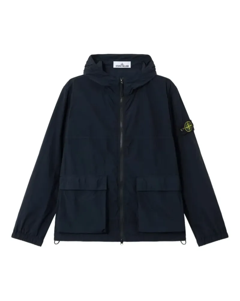 Stone Island Hoodie mit Klappentasche - Blau Blau