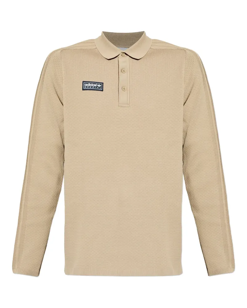 adidas Ravensworth SPZL long-sleeved polo shirt - Nude Nude