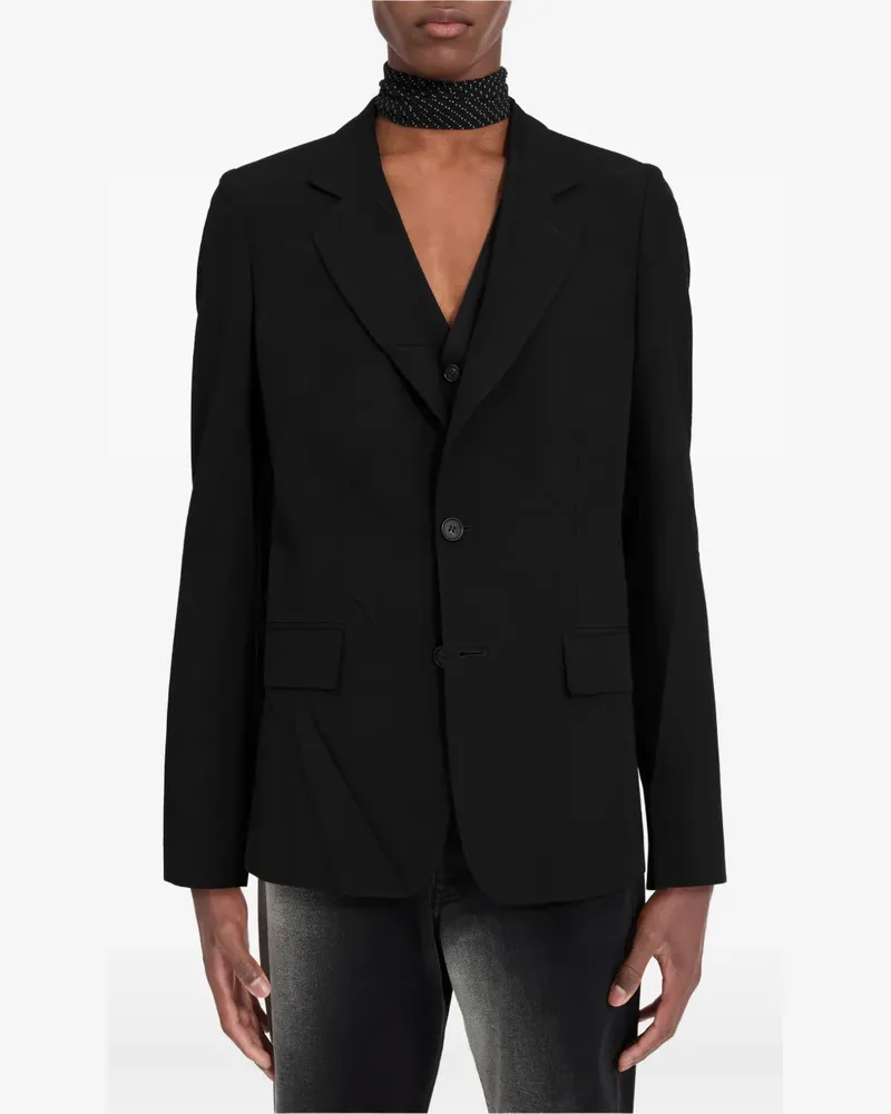 Maison Margiela Klassisches Sakko - Schwarz Schwarz