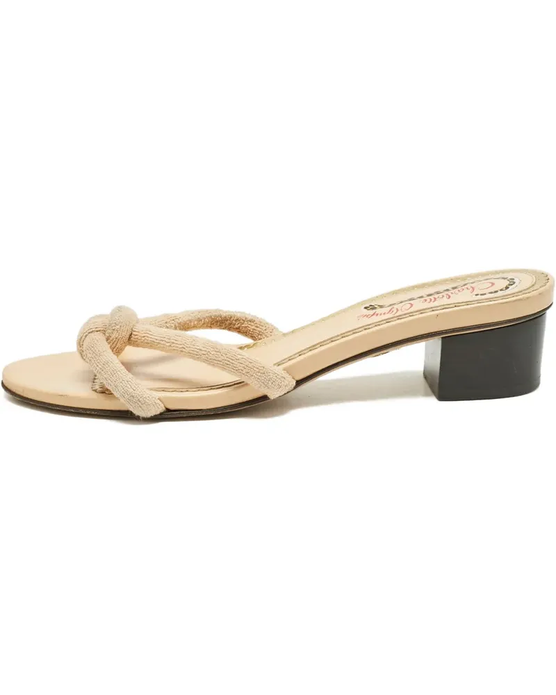 Charlotte Olympia Sandalen mit Zopfmuster - Nude Nude