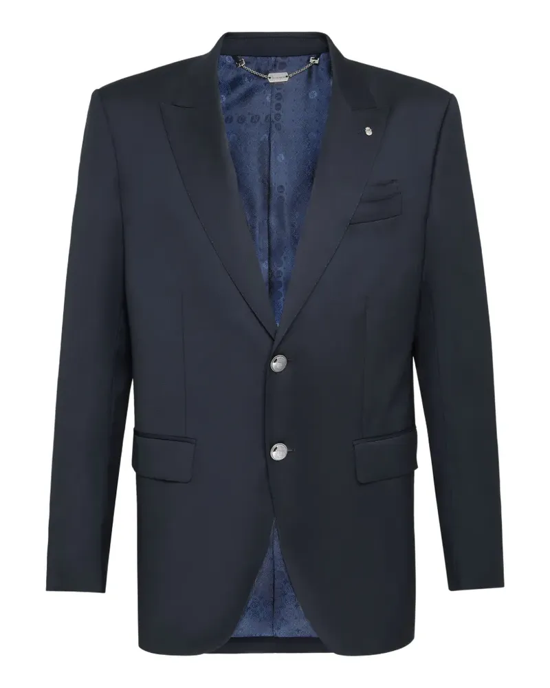 Billionaire Crest peak-lapel blazer - Blau Blau