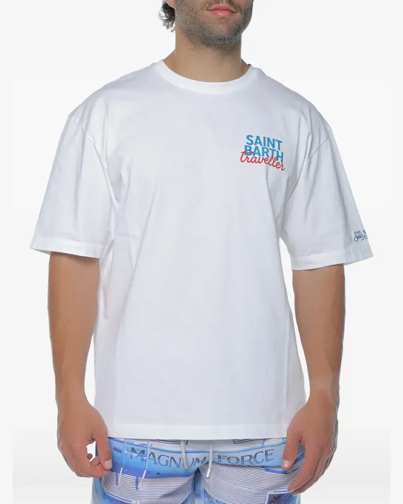 MC2 Saint Barth T-Shirt mit grafischem Print - Weiß Weiß