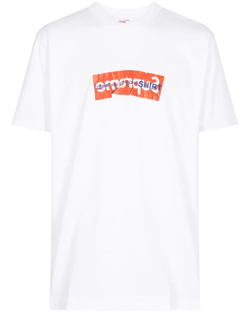 Supreme Being x CDG SHIRT T-Shirt mit Logo Weiß