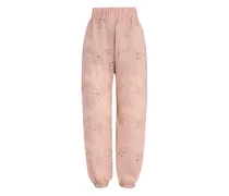 Jasmine Cropped-Hose mit Ösen - Rosa