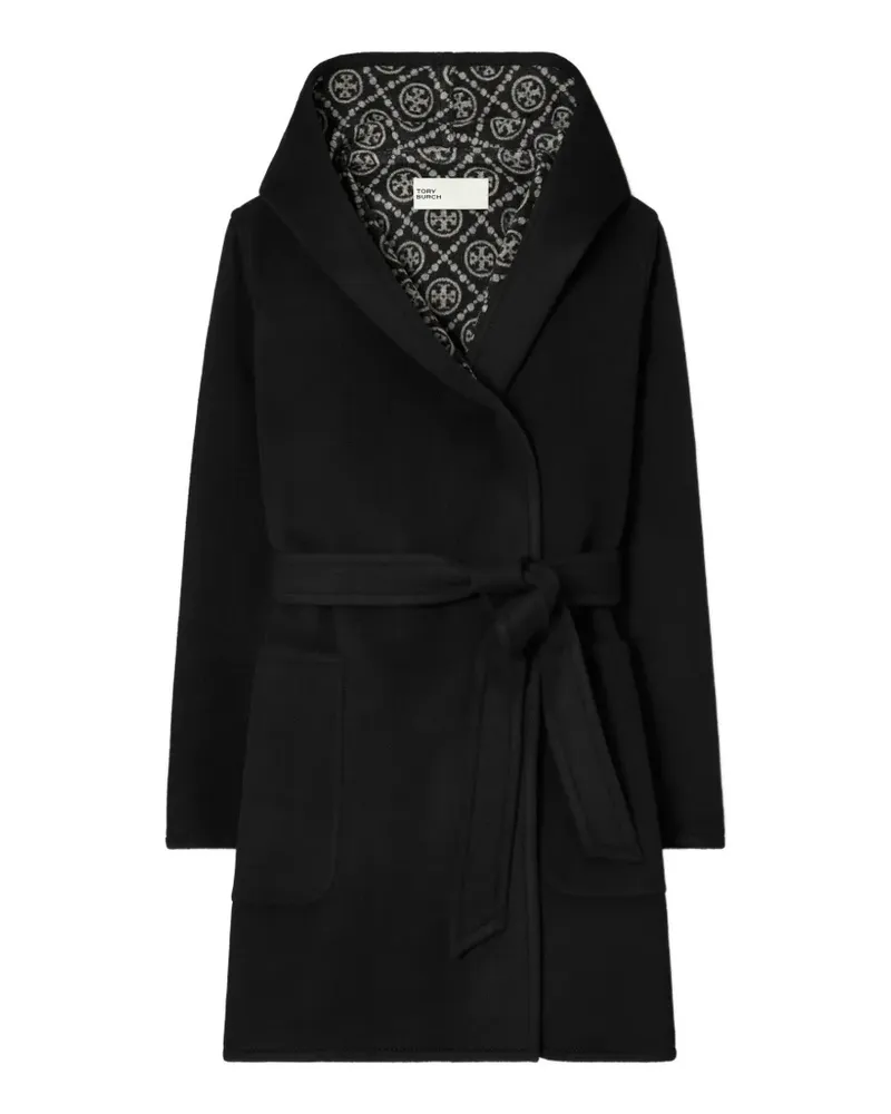 Tory Burch Mantel mit Kapuze - Schwarz Schwarz