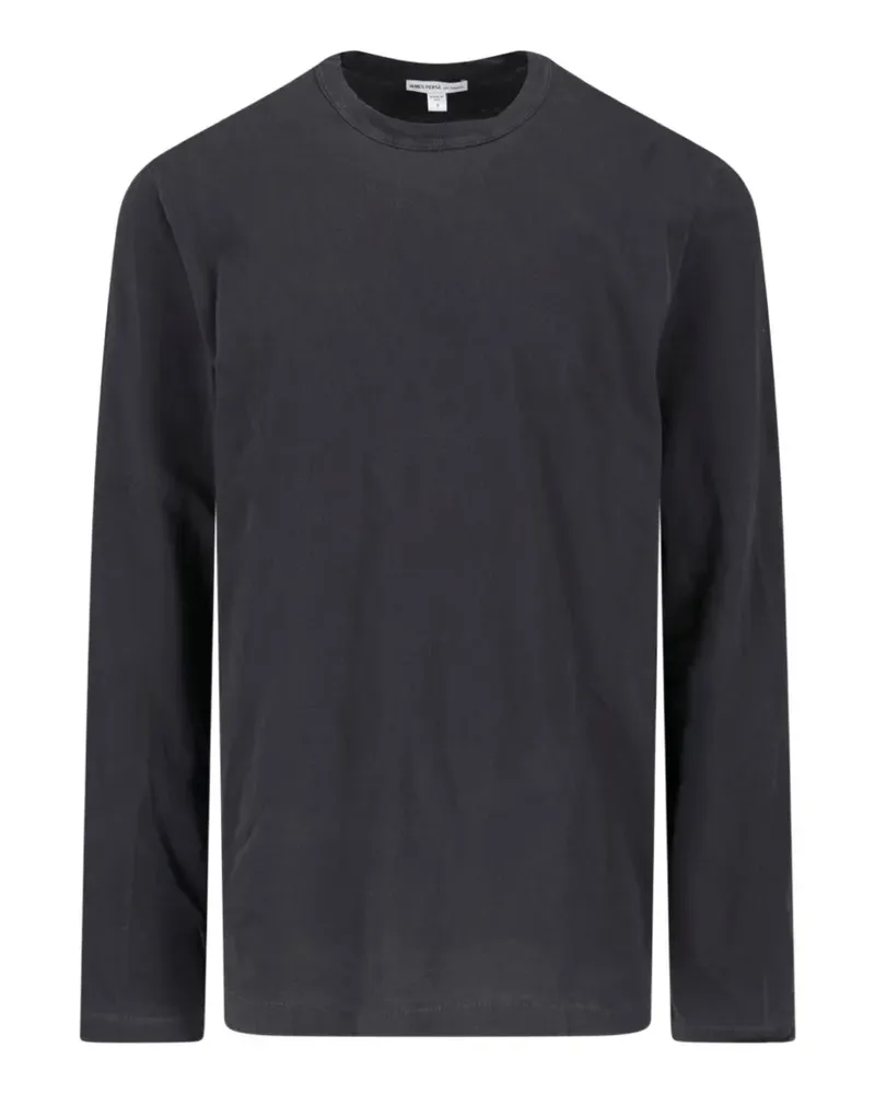 James Perse Klassisches Langarmshirt - Grau Grau