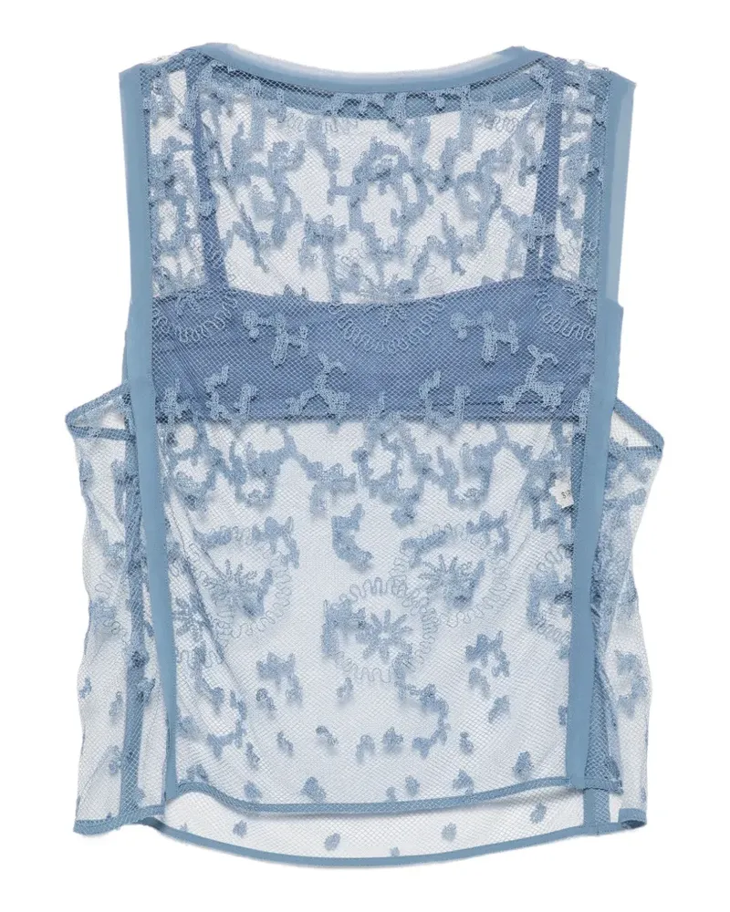 SIR Leif mesh top - Blau Blau