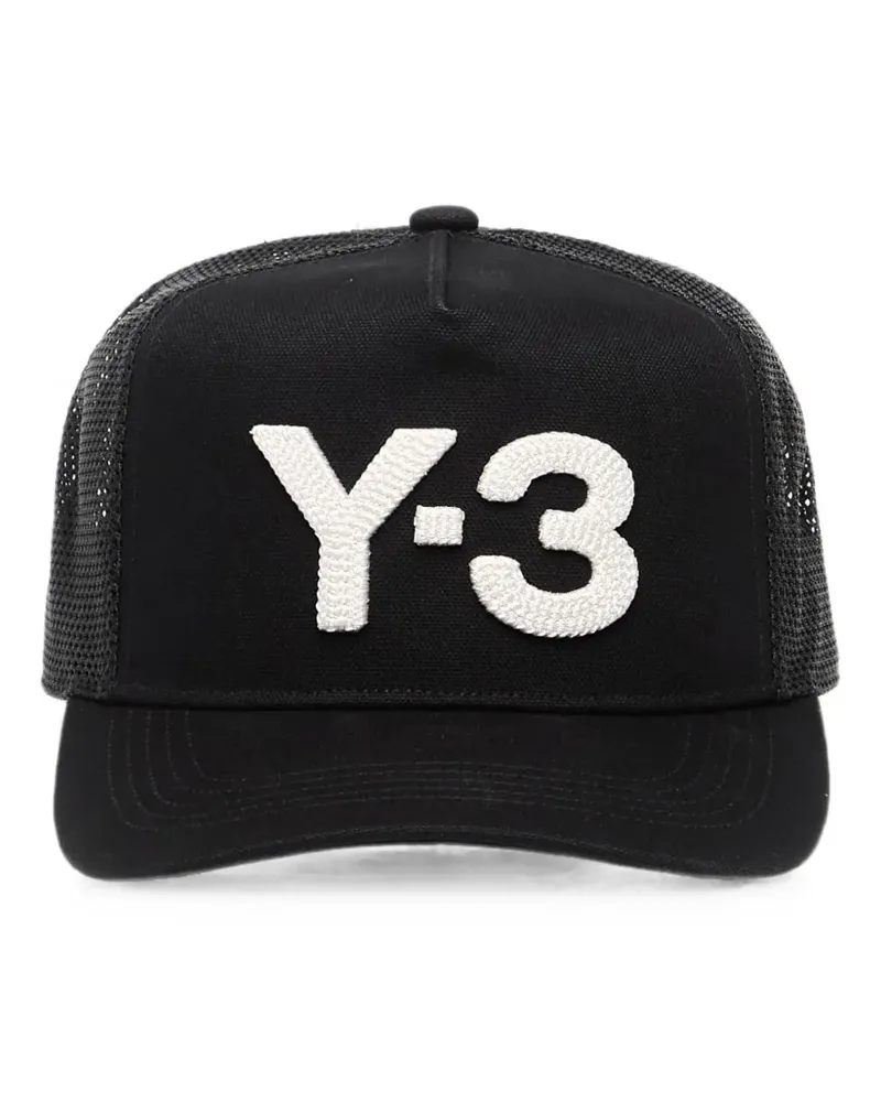 Y-3 Baseballkappe mit Logo-Patch - Schwarz Schwarz