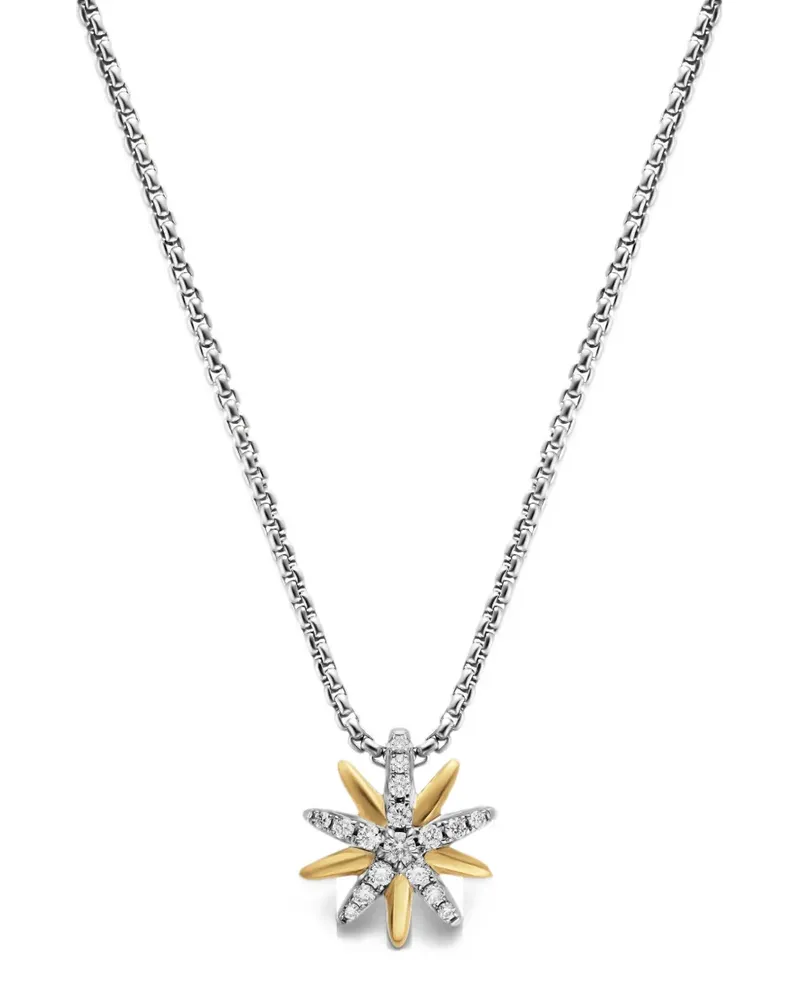 David Yurman Starburst diamond necklace - Silber Silber