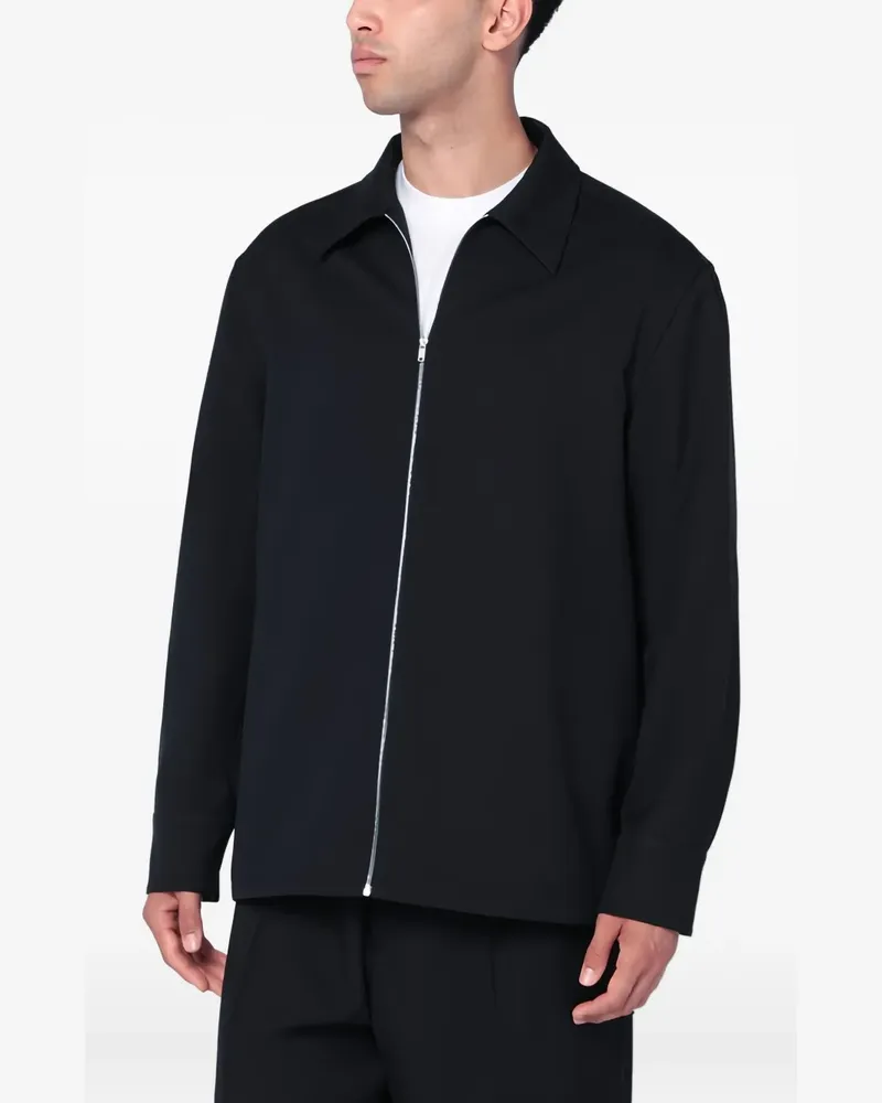 Jil Sander Hemdjacke mit Reißverschluss - Blau Blau