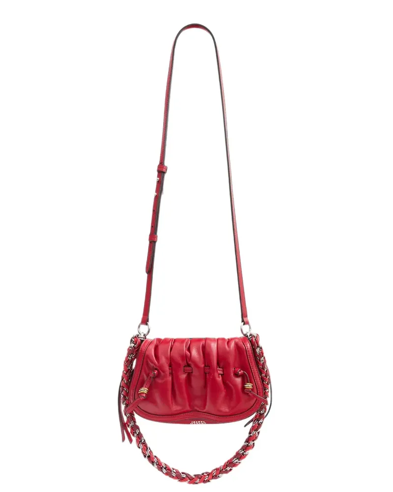 Isabel Marant Bolton ruched leather shoulder bag - Rot Rot