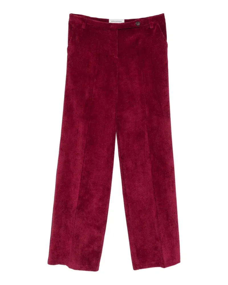 Ermanno Scervino corduroy-effect palazzo pants - Rot Rot