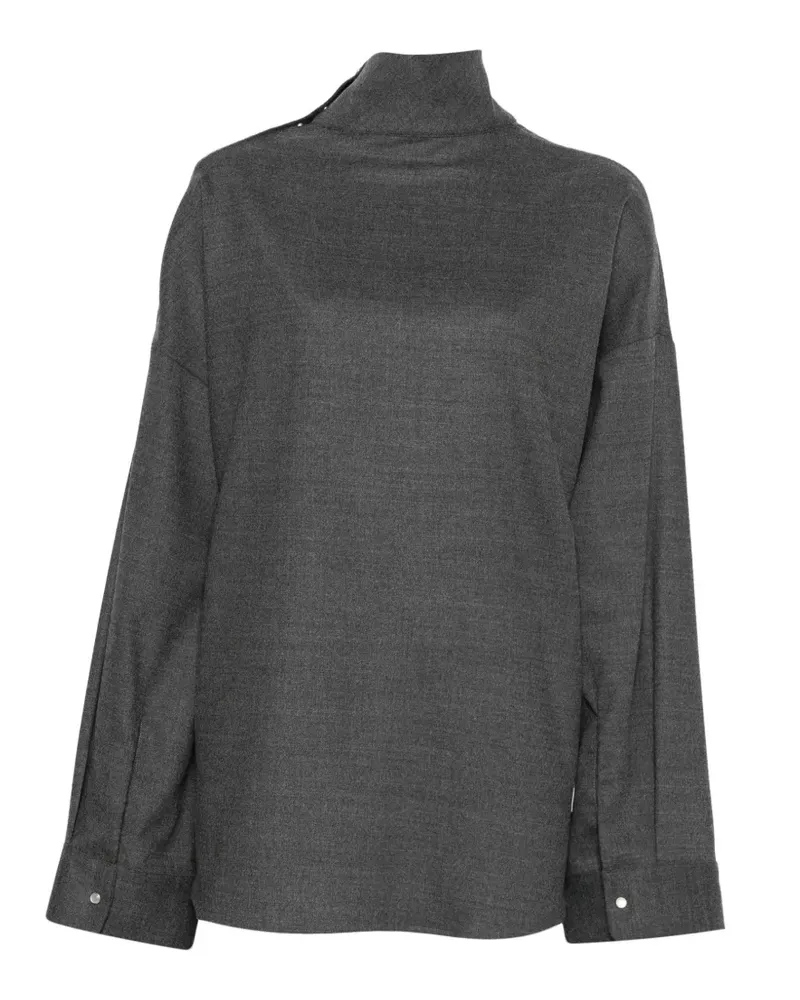 nine:inthe:morning Cress Bluse - Grau Grau