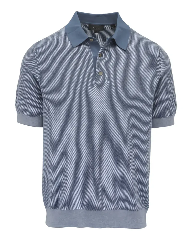 Vince Gestricktes Poloshirt - Blau Blau