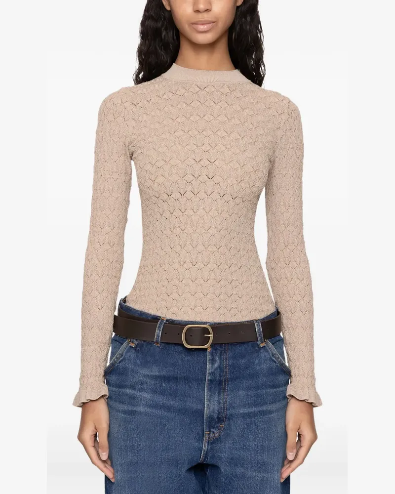 Sea Strukturierter Pullover - Nude Nude