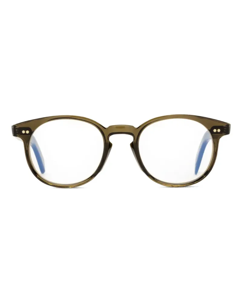 Cutler and Gross Brille mit rundem Gestell - Grün Grün