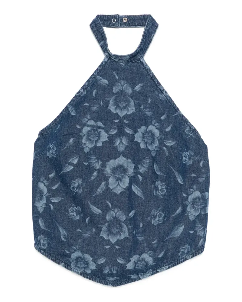 Pinko Urlo floral top - Blau Blau