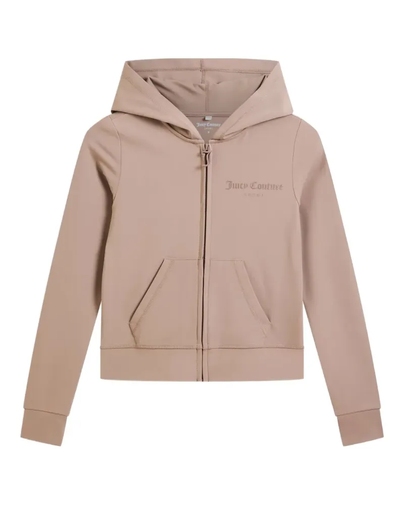 Juicy Couture Schmale Peached Active Kapuzenjacke - Braun Braun
