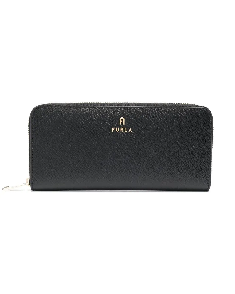 Furla Portemonnaie mit Logo - Schwarz Schwarz