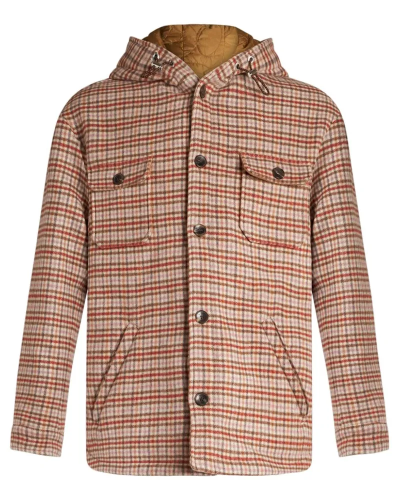 Etro Hemdjacke mit Schottenkaro - Rosa Rosa