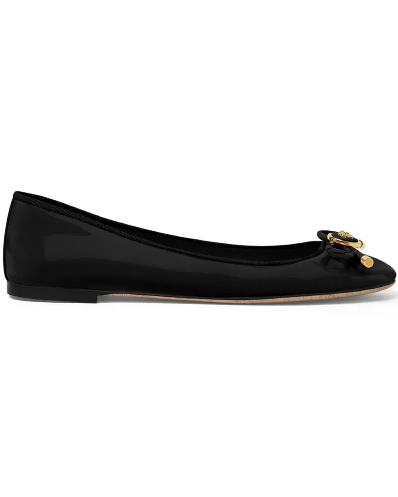 Versace Opera Bow Ballerinas - Schwarz Schwarz