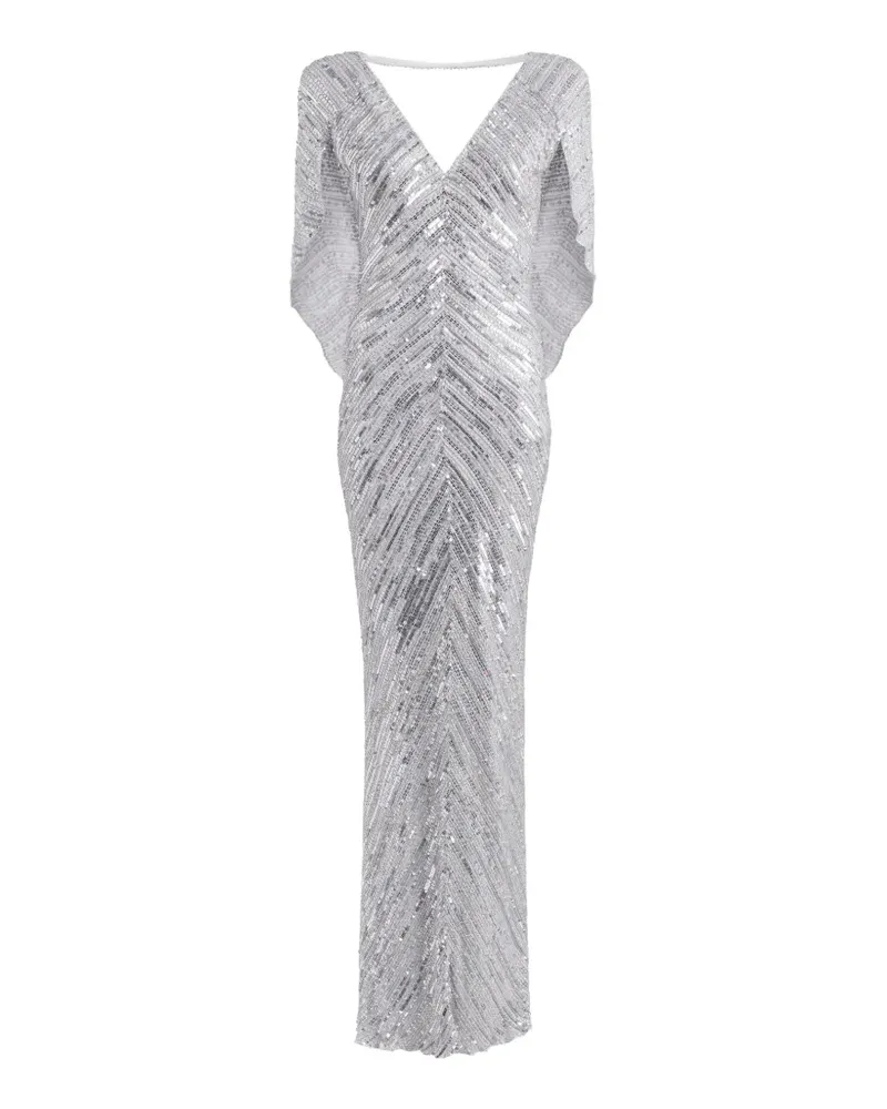 Jenny Packham Fiore Kleid - Silber Silber