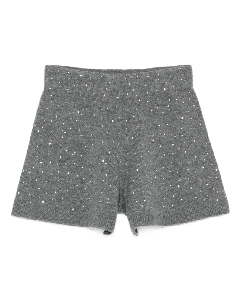 Maje Verzierte Shorts - Grau Grau