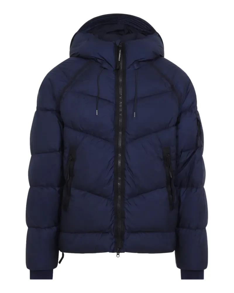 C.P. Company Gesteppte Kapuzenjacke - Blau Blau