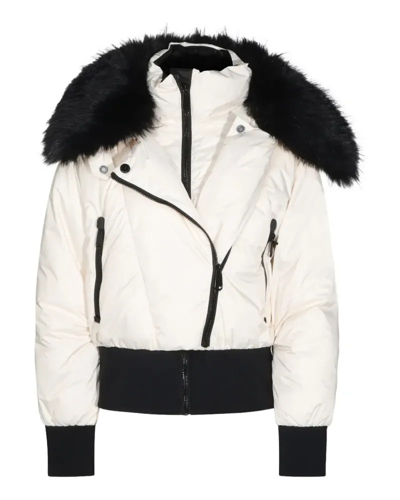 GOLDBERGH faux-fur trim padded jacket - Weiß Weiß