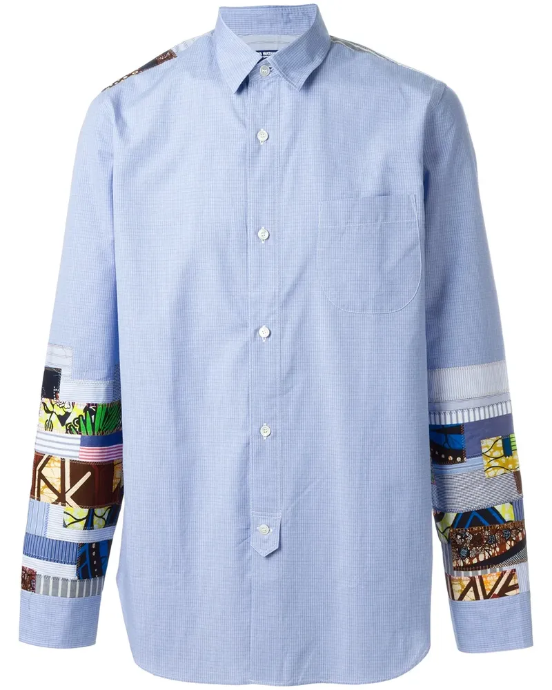 Junya Watanabe Hemd mit Patchwork-Design - Blau Blau
