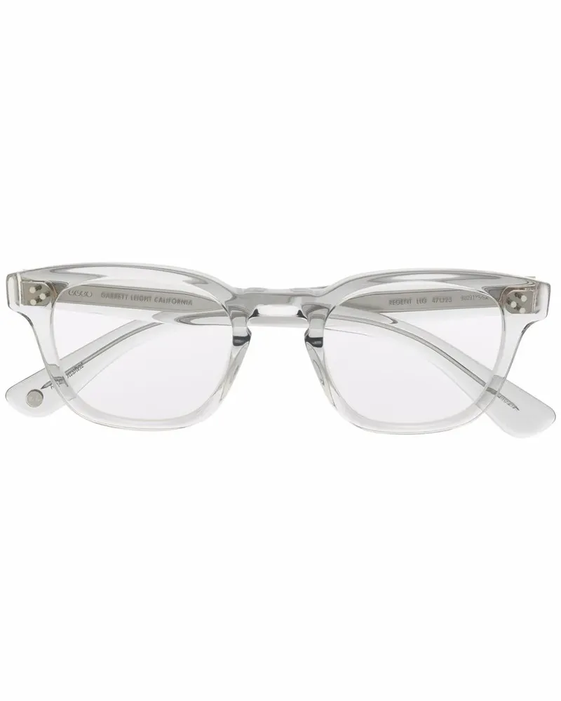 Garrett Leight Brille mit transparentem Gestell - Nude Nude