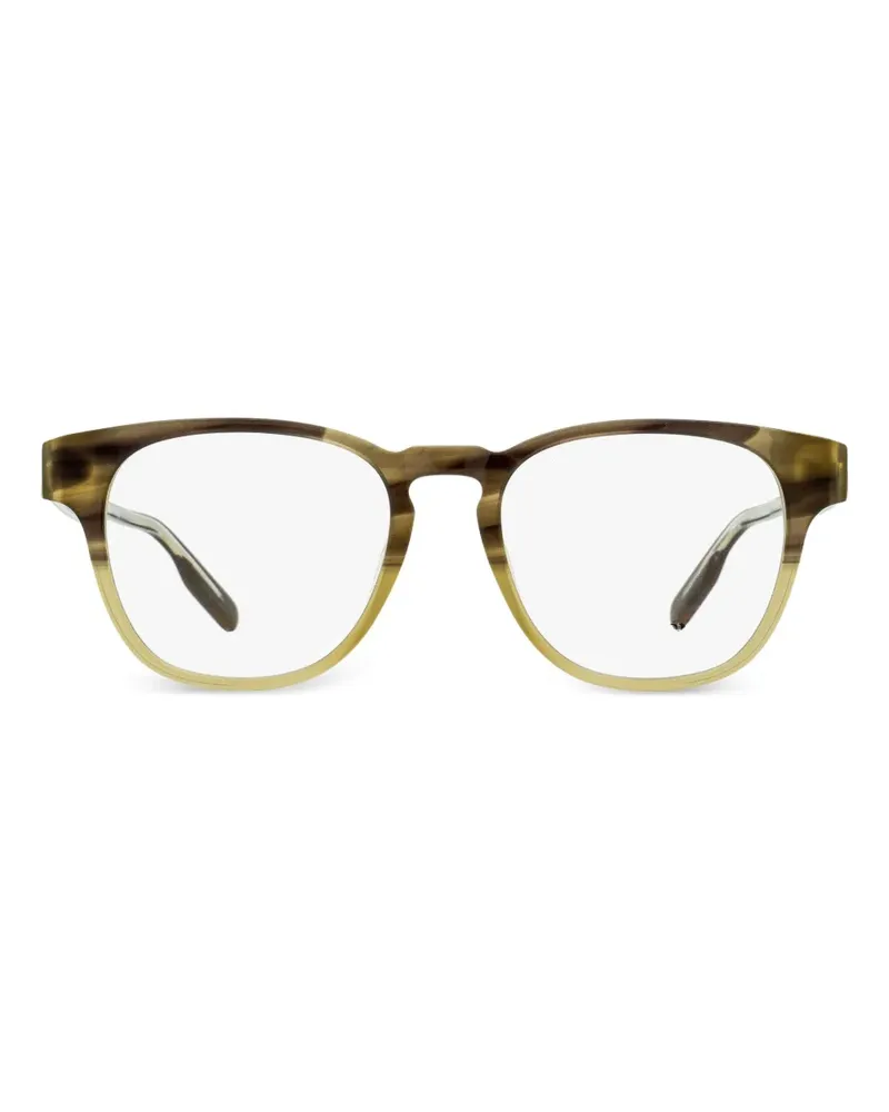 Ermenegildo Zegna Eckige Brille mit Schlüssellochausschnitt - Braun Braun