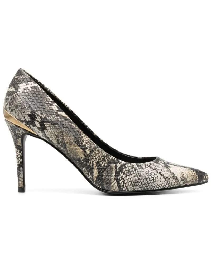 Just Cavalli Pumps mit Schlangenleder-Optik 100mm Nude