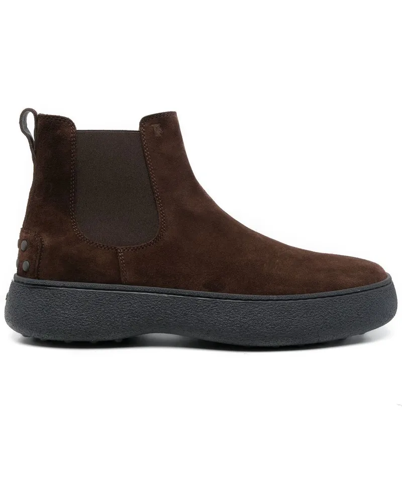 TOD'S Stiefel mit dicker Sohle - Braun Braun