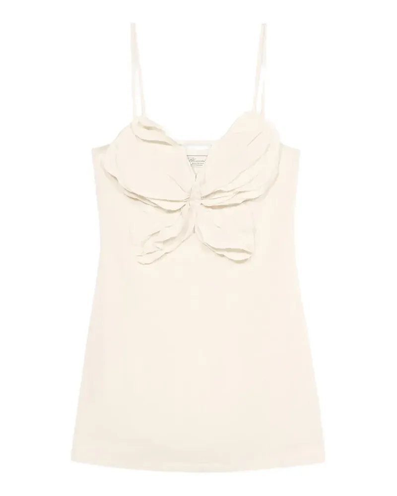 Blumarine Minikleid mit Schmetterling-Applikation - Nude Nude