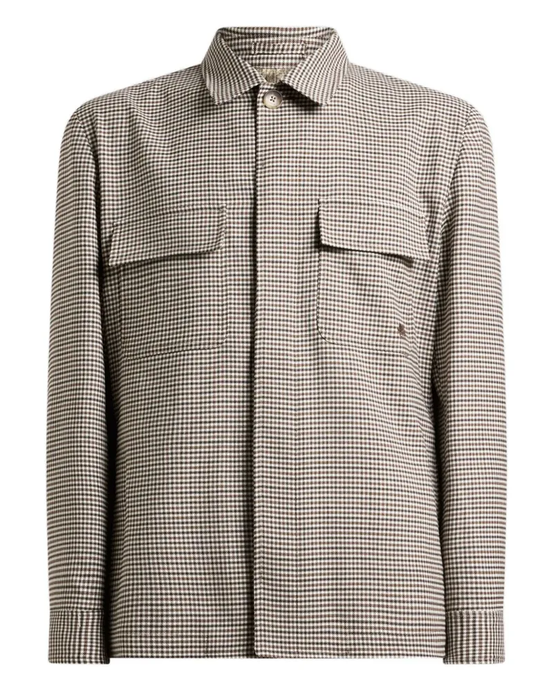 Etro Jacke mit Vichy-Karo - Braun Braun