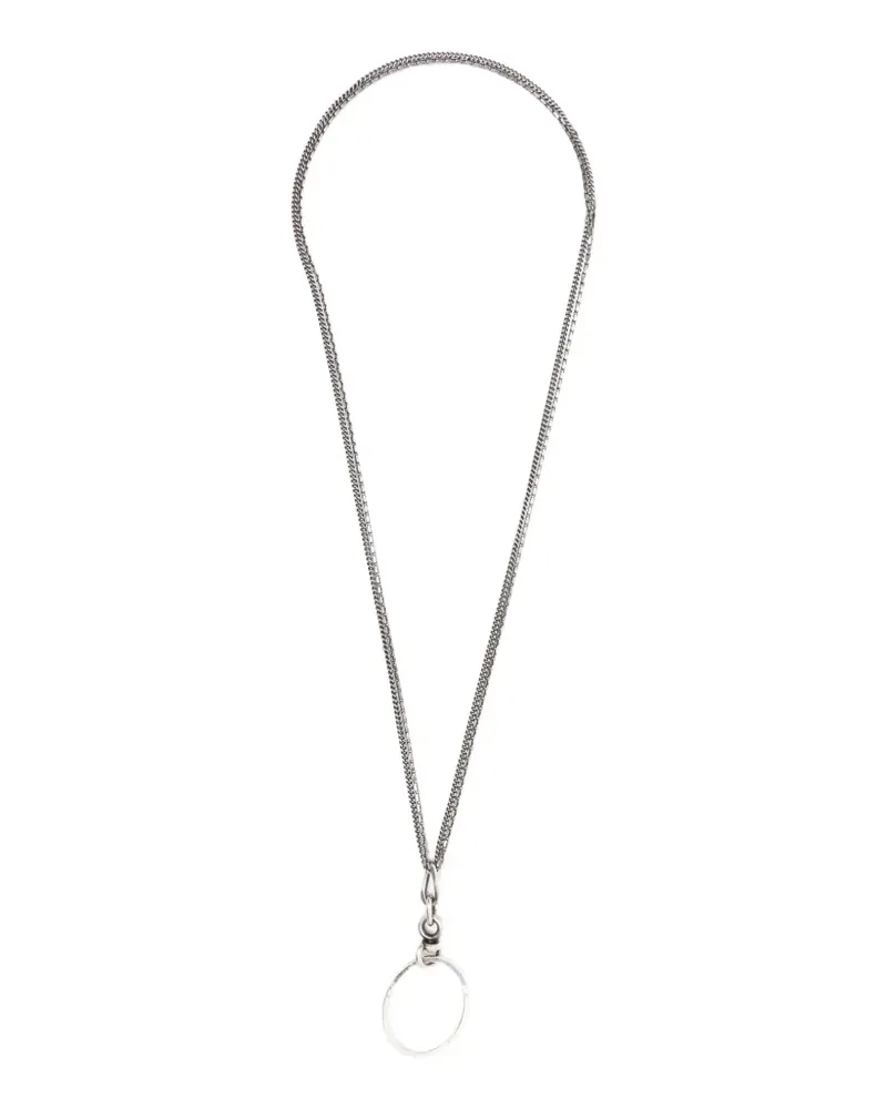 WERKSTATT:MÜNCHEN multi-chain ring-pendant necklace - Silber Silber