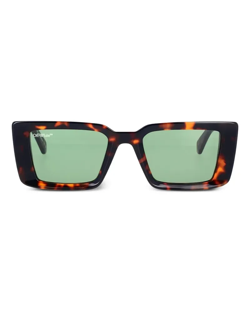 OFF-WHITE Eckige Savannah Sonnenbrille - Braun Braun
