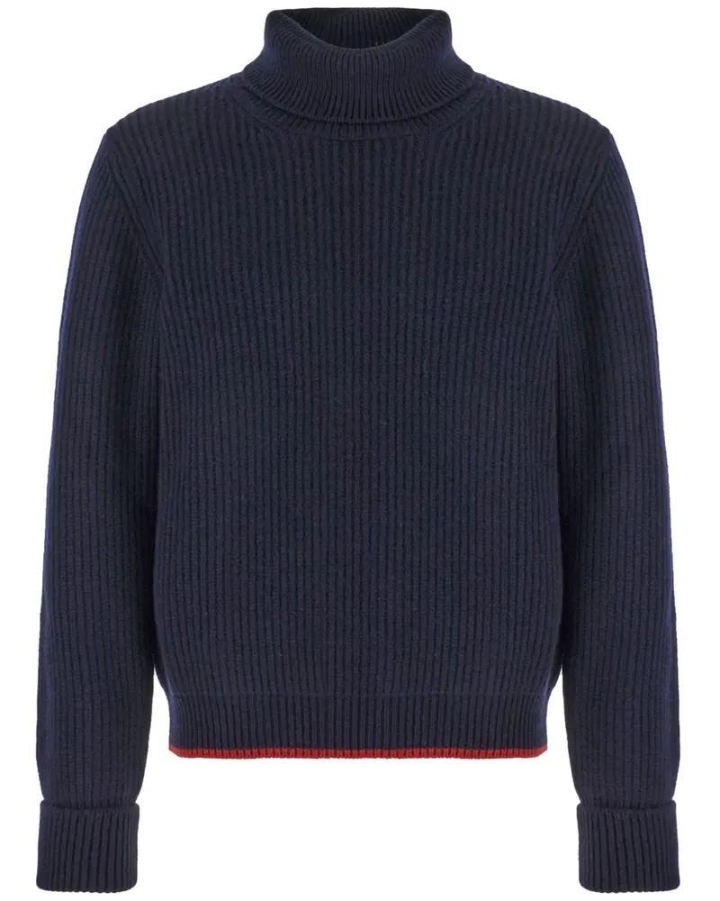 Fay Pullover mit Rollkragen - Blau Blau