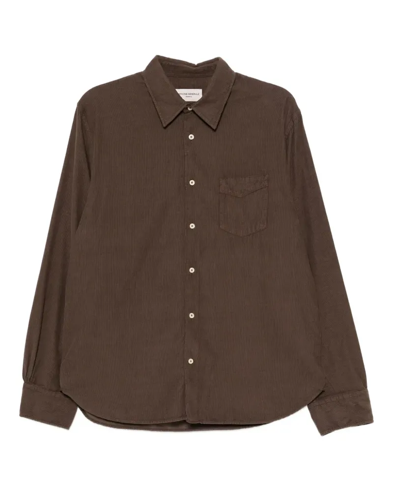 Officine Generale Benoit Hemd - Braun Braun