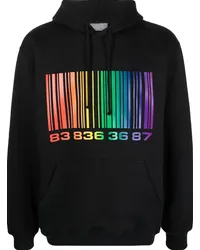 VTMNTS Hoodie mit Barcode-Print Schwarz