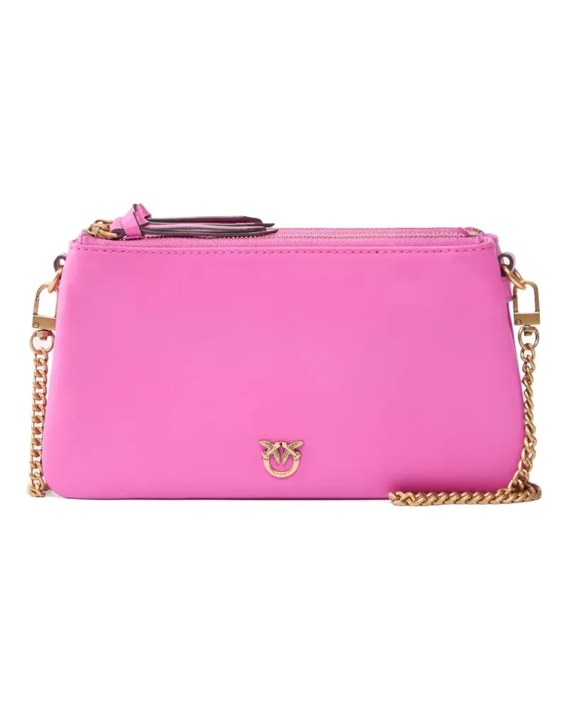 Pinko Schultertasche mit Love Birds-Logo - Rosa Rosa