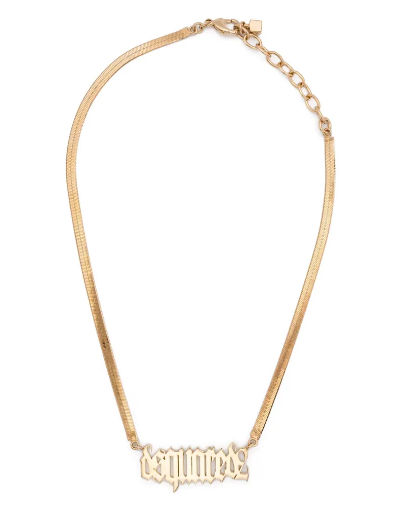Dsquared2 Halskette mit Logo - Gold Gold