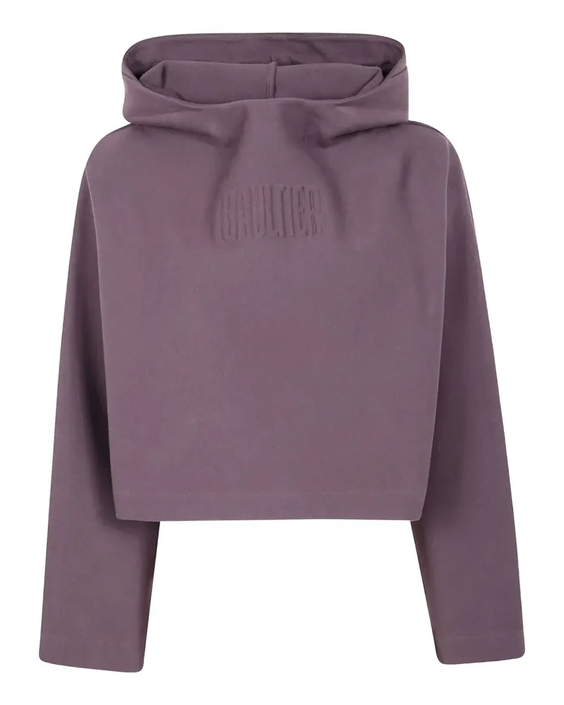 Jean Paul Gaultier Hoodie mit Logo-Prägung - Violett Violett