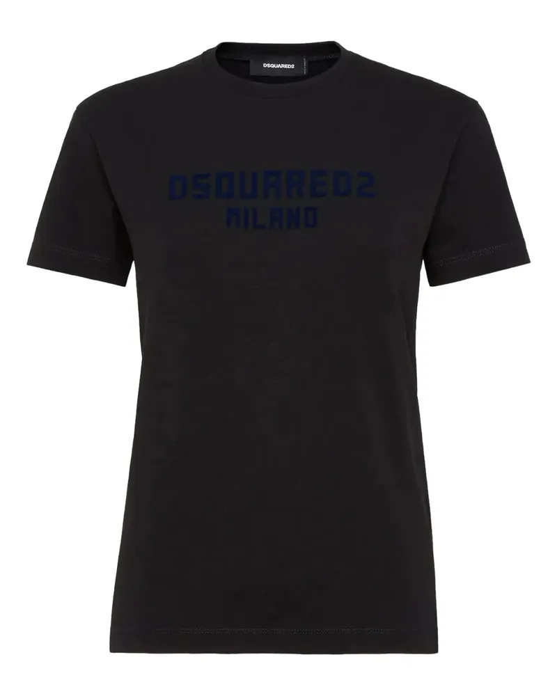 Dsquared2 T-Shirt mit Logo-Print - Schwarz Schwarz
