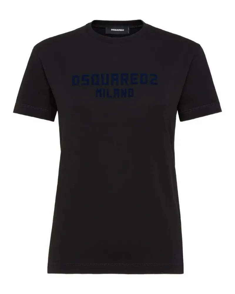Dsquared2 T-Shirt mit Logo-Print - Schwarz Schwarz