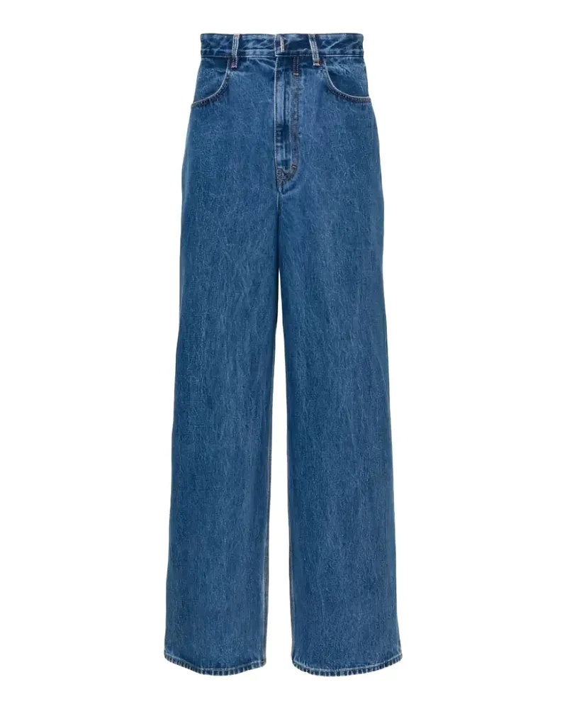 Givenchy low-crotch wide-leg jeans - Blau Blau